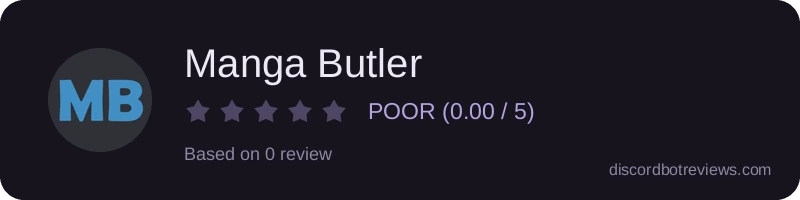 Rating widget preview for Manga Butler