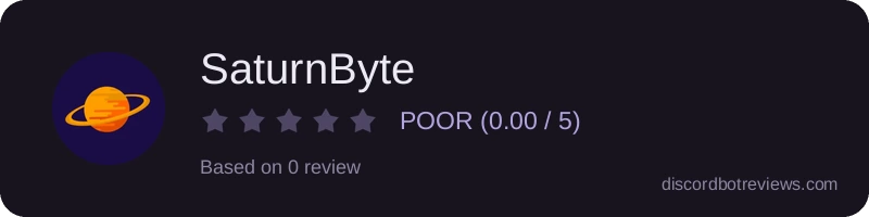 Rating widget preview for SaturnByte
