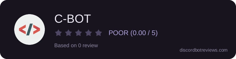 Rating banner for C-BOT