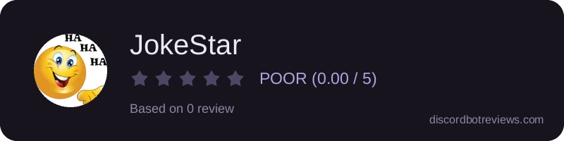 Rating widget preview for JokeStar