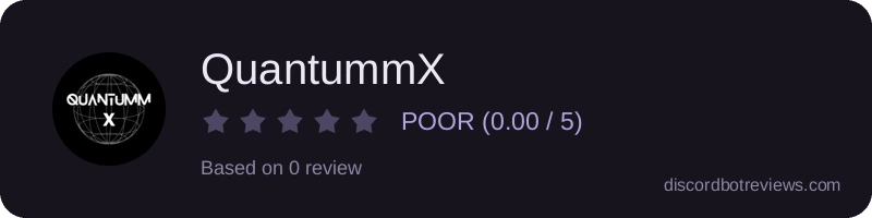 Rating widget preview for QuantummX