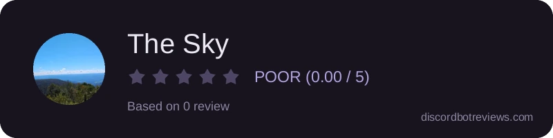 Rating widget preview for The Sky