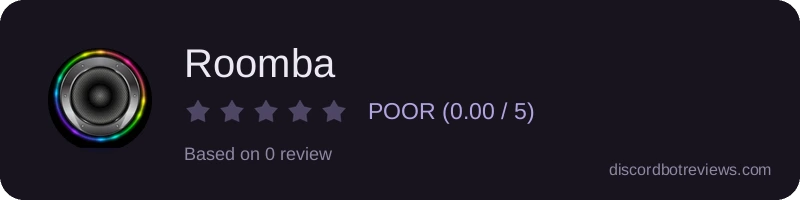 Rating banner for Roomba
