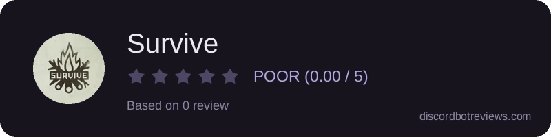 Rating widget preview for Survive