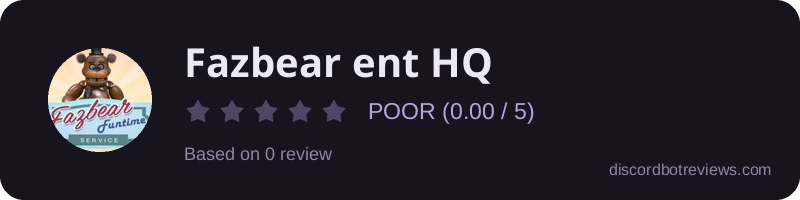 Rating widget preview for 𝗙𝗮𝘇𝗯𝗲𝗮𝗿 𝗲𝗻𝘁 𝗛𝗤