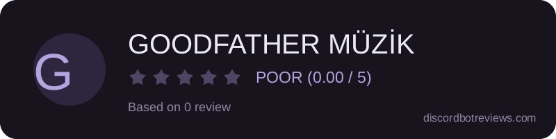 Rating widget preview for GOODFATHER MÜZİK