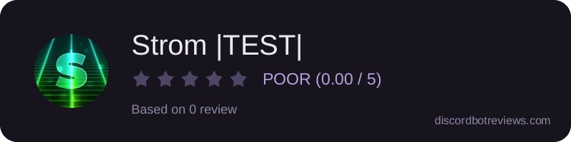 Rating widget preview for Strom |TEST|