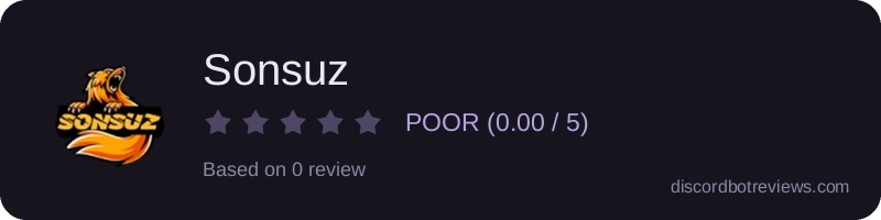 Rating widget preview for Sonsuz