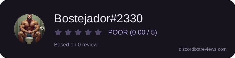 Rating widget preview for Bostejador#2330