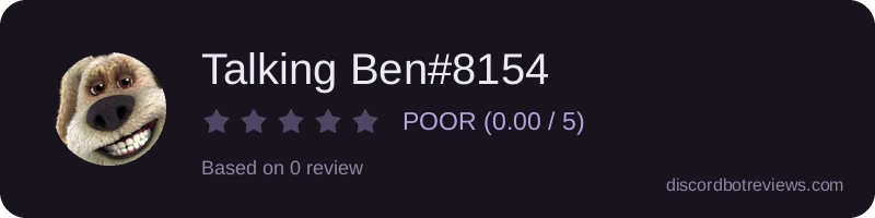 Rating widget preview for Talking Ben#8154