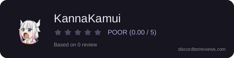 Rating widget preview for KannaKamui