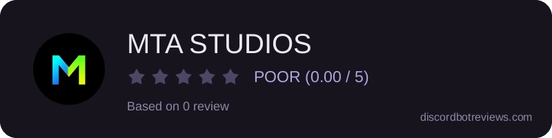 Rating widget preview for MTA STUDIOS