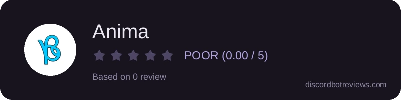 Rating widget preview for Anima