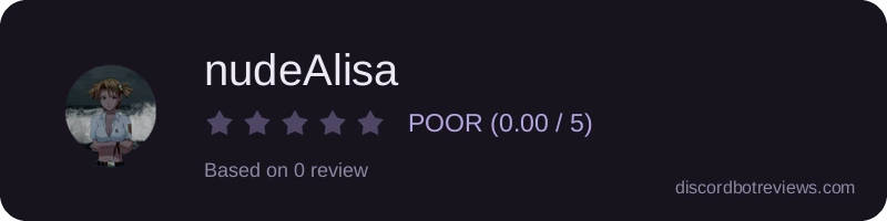 Rating widget preview for nudeAlisa
