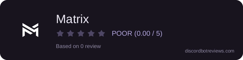 Rating widget preview for Matrix