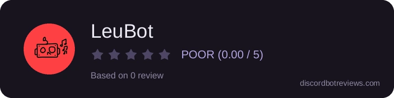 Rating widget preview for LeuBot