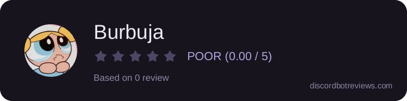 Rating widget preview for Burbuja