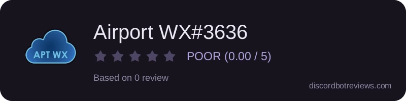 Rating widget preview for Airport WX#3636