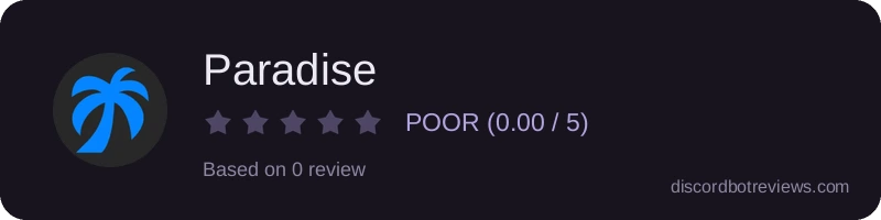 Rating banner for Paradise