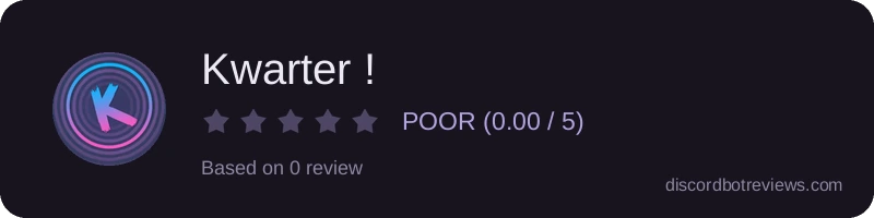 Rating widget preview for Kwarter !