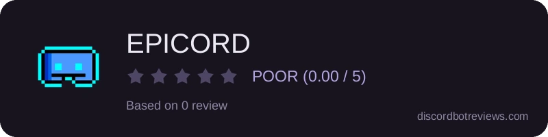 Rating widget preview for EPICORD