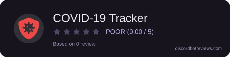 Rating widget preview for COVID-19 Tracker