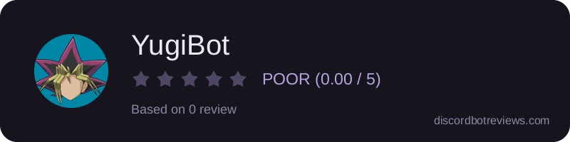 Rating widget preview for YugiBot