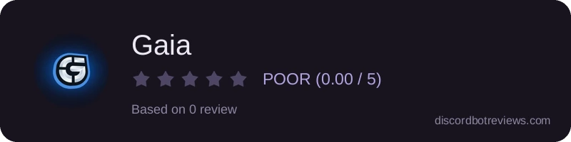 Rating widget preview for Gaia 