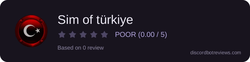 Rating widget preview for Sim of türkiye