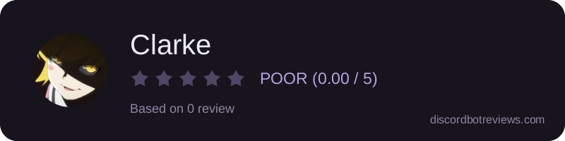 Rating widget preview for Clarke
