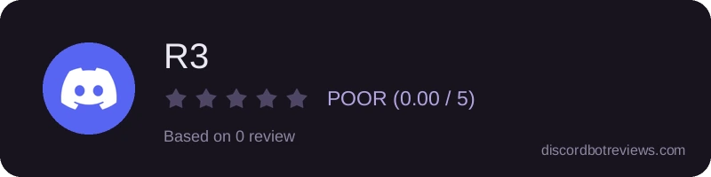Rating widget preview for R3