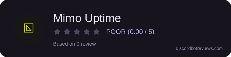 Rating widget preview for Mimo Uptime