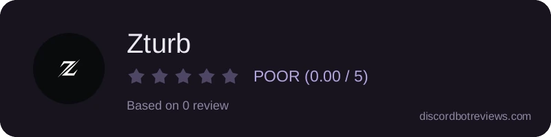 Rating widget preview for Zturb