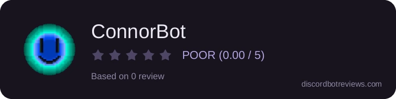 Rating widget preview for ConnorBot