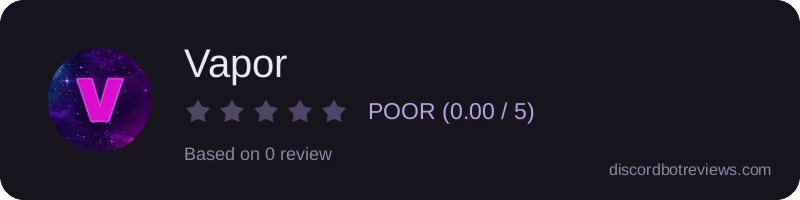 Rating widget preview for Vapor