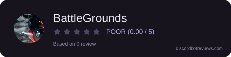Rating widget preview for BattleGrounds