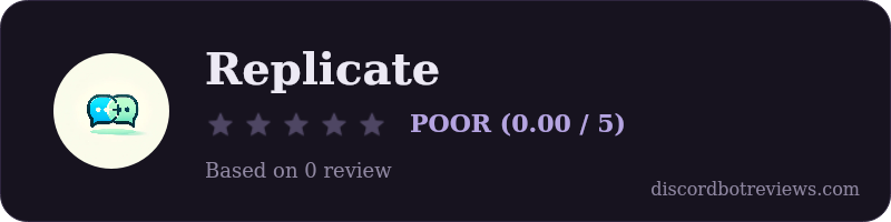 Rating banner for Replicate