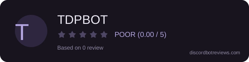 Rating banner for TDPBOT