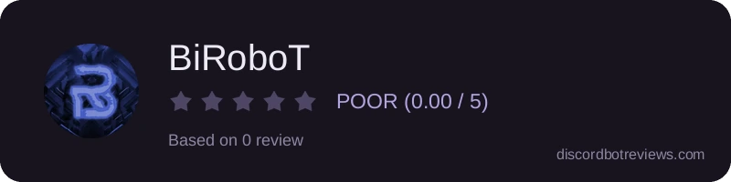Rating widget preview for BiRoboT
