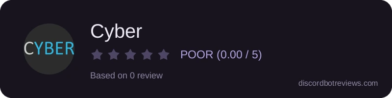 Rating widget preview for Cyber