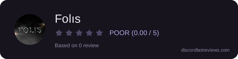Rating widget preview for Folıs