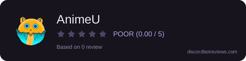 Rating widget preview for AnimeU