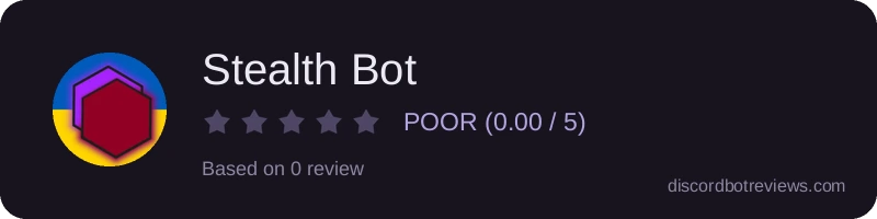 Rating widget preview for Stealth Bot