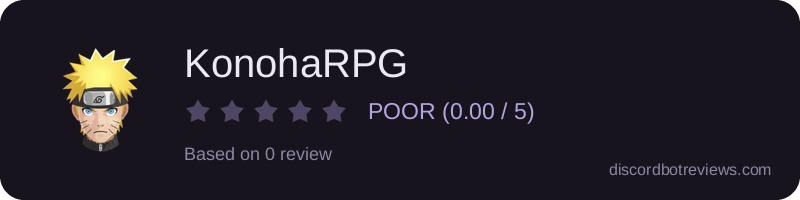 Rating widget preview for KonohaRPG
