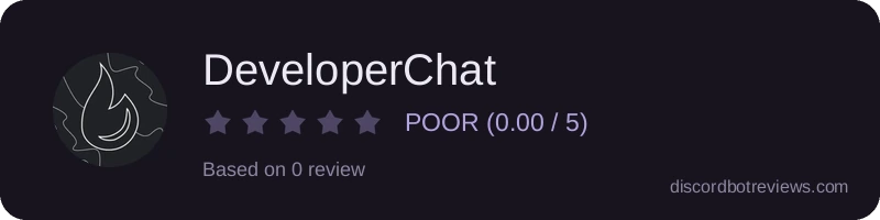 Rating banner for DeveloperChat