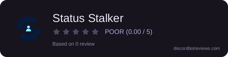 Rating widget preview for Status Stalker