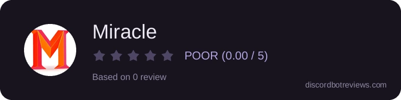 Rating widget preview for Miracle