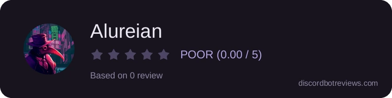 Rating widget preview for Alureian 