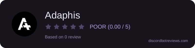 Rating widget preview for Adaphis