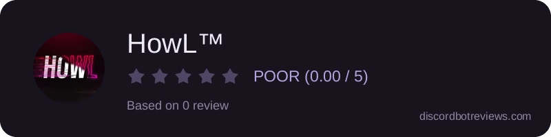 Rating widget preview for HowL™